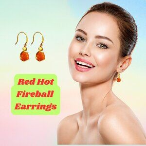 Red Hot fireball Earrings